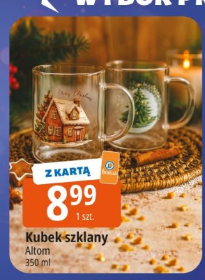 Kubek szklany Altom promocja w Leclerc