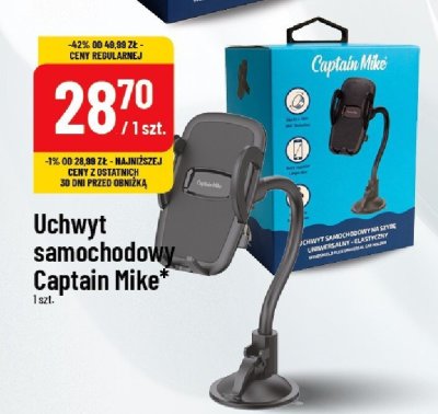 Uchwyt samochodowy Captain Mike promocja w POLOmarket