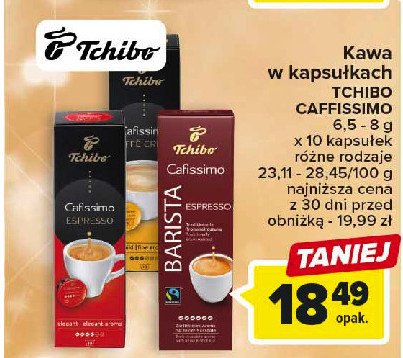 Kawa espresso arabica 100% Tchibo cafissimo Tchibo cafe promocja