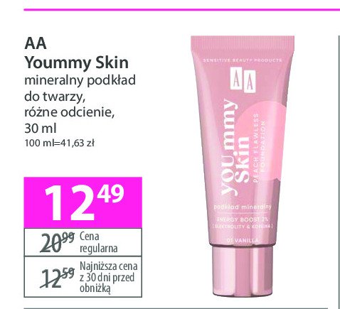 Podkład Aa yoummy skin promocja