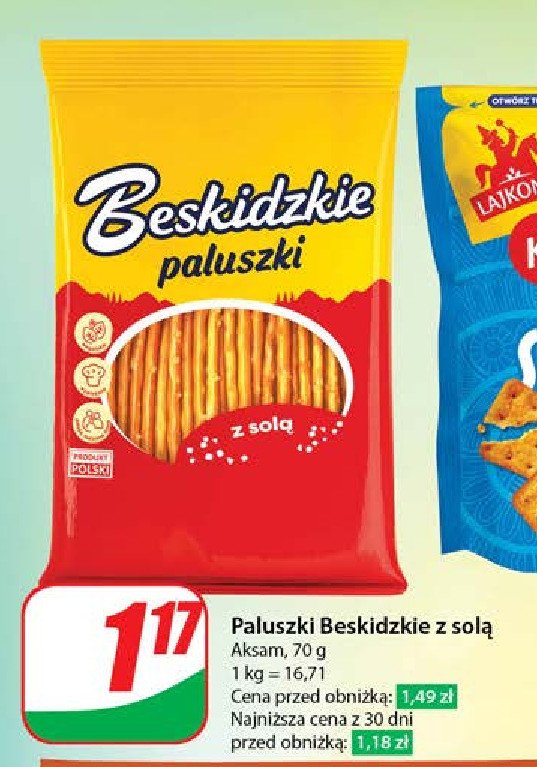 Paluszki z solą Aksam beskidzkie promocja