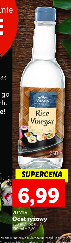 Ocet ryżowy Vitasia promocje