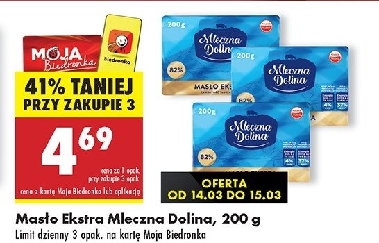 Masło Mleczna polana promocja w Biedronka