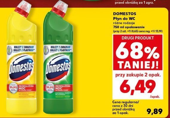 Płyn do WC Domestos Pine promocja w Kaufland