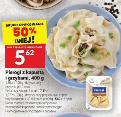 Pierogi z kapustą i grzybami, 400 g promocja w Twój Market