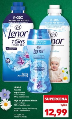 Płyn do płukania tkanin Lenor Perełki zapachowe różne rodzaje 195 g promocja w Kaufland