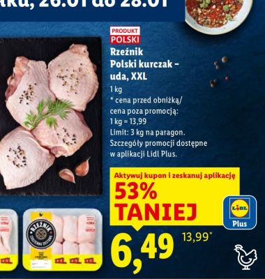 Kurczak polski - uda, XXL  promocja w Lidl