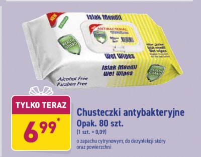 Chusteczki antybakteryjne o zapachu cytrynowym promocja