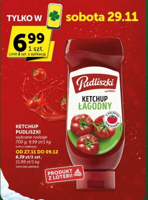 Ketchup Pudliszki wybrane rodzaje promocja w Groszek