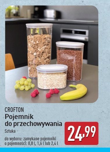 Pojemniki do przechowywania 1.6 l Crofton promocja w Aldi