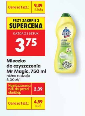 Mleczko do czyszczenia Mr Magic, 750 ml, różne rodzaje promocja w Biedronka