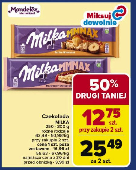 Czekolada strawberry cheesecake Milka mmmax promocja