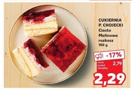 Ciasto malinowa rozkosz Chojecki promocja