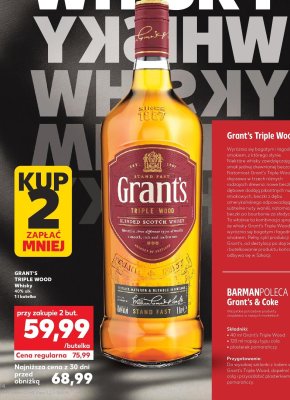Whisky GRANT'S TRIPLE WOOD promocja w Kaufland