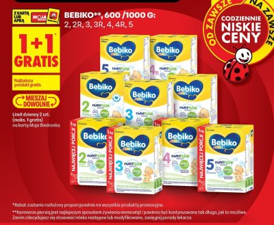 Mleko Bebiko 3 promocja w Biedronka