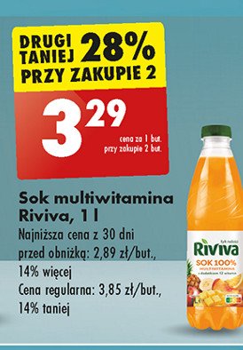 Sok multiwitamina 100% Riviva promocja