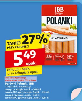 Parówki Polanki, JBB promocja w Auchan