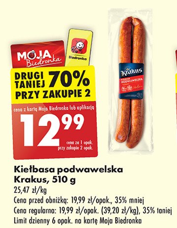 Kiełbasa podwawelska Krakus animex promocja