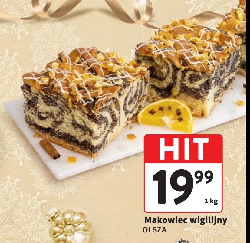 Makowiec świąteczny Olsza promocja w Intermarche