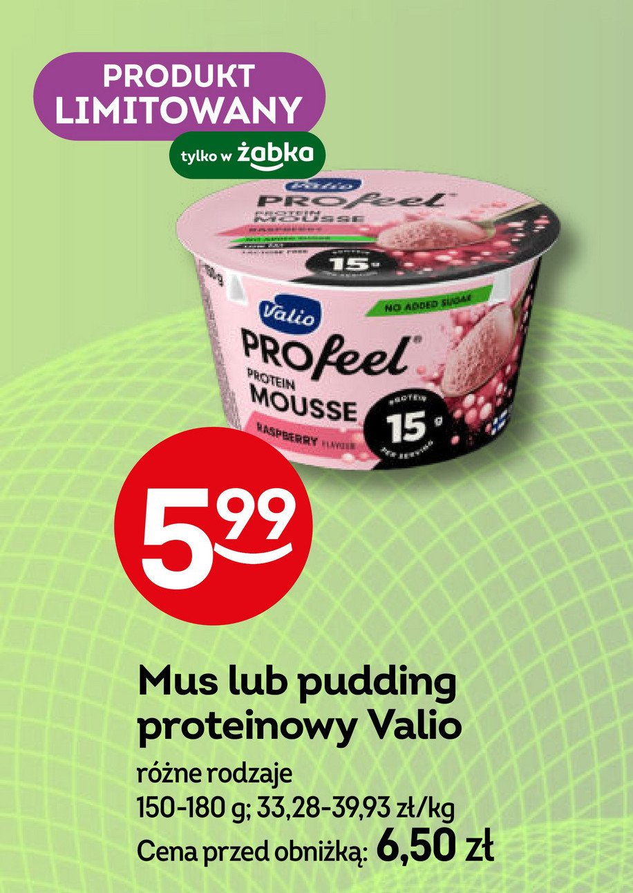 Mus malinowy Valio profeel promocja w Żabka