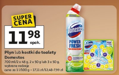 Płyn lub kostki do toalety Domestos promocja w Auchan