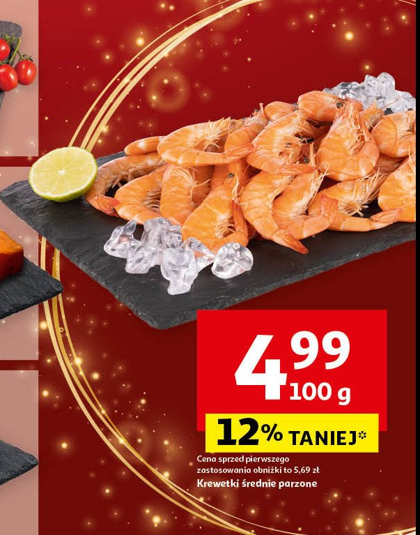 Krewetki średnie parzone promocja w Auchan