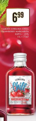 Likier Lubelska Chill Strawberry Margarita 0,09 l promocja w Dino