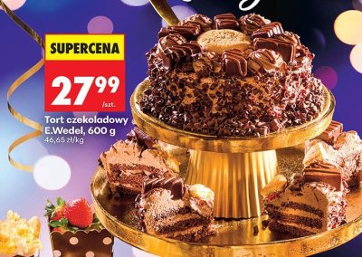 Tort czekoladowy E.Wedel, 600 g promocja w Biedronka