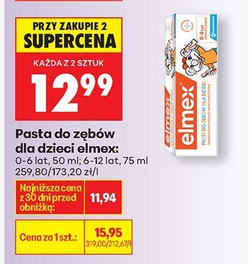 Pasta do zębów dla dzieci promocja w Biedronka
