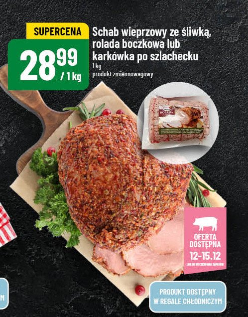 Rolada boczkowa promocja