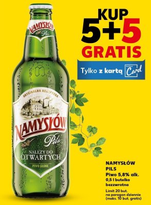 Piwo Namysłów Pils  promocja w Kaufland