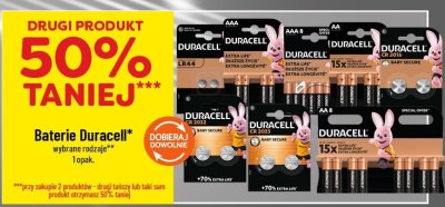 Baterie Duracell wybrane rodzaje promocja w POLOmarket