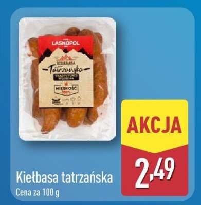 Kiełbasa tatrzańska promocja w Aldi
