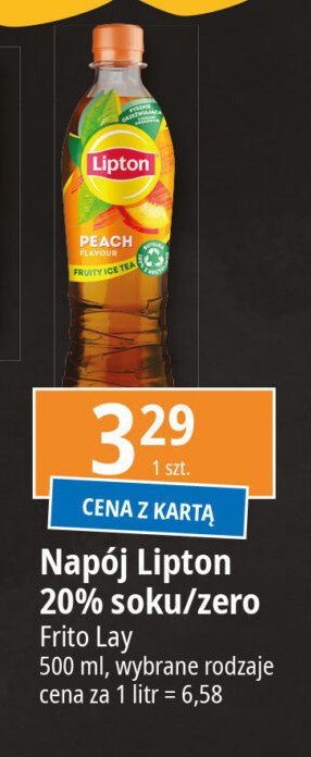 Herbata mrożona peach Lipton ice tea promocja w Leclerc