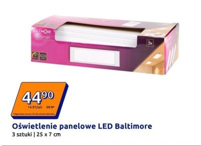 Oświetlenie panelowe LED 3 sztuki promocja w Action