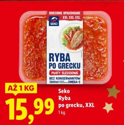 Ryba po grecku XXL Seko promocja w Lidl