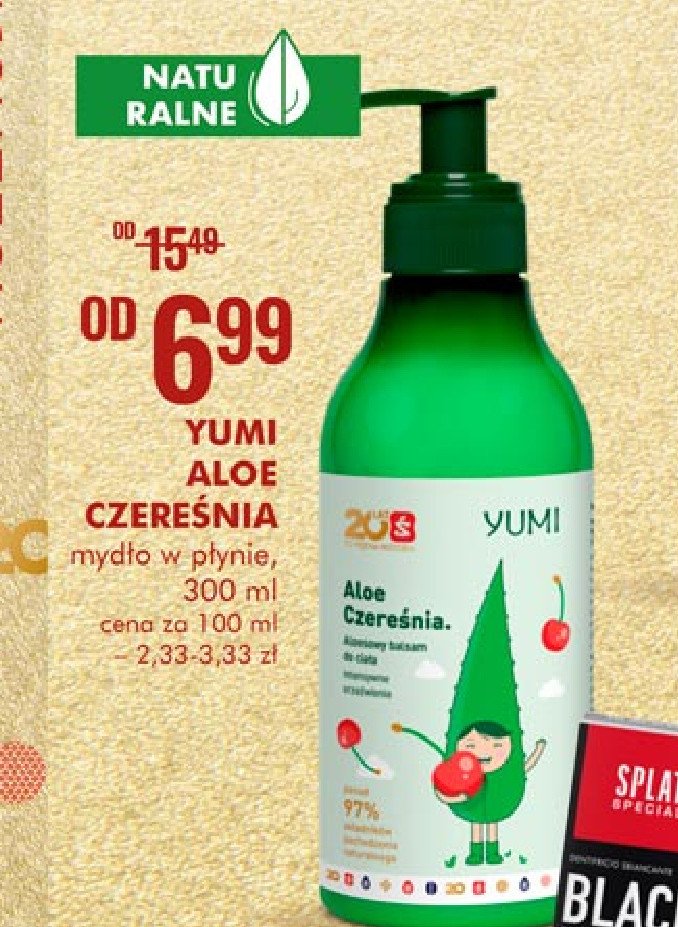 Mydło do rąk intensywne nawilżenie aloe czereśnia Yumi cosmetics promocja