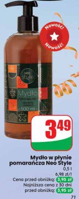 Mydło w płynie pomarańcza Neo Style 0,5 l promocja w Dino