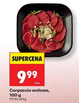 Carpaccio wołowe, 100 g promocja w Biedronka