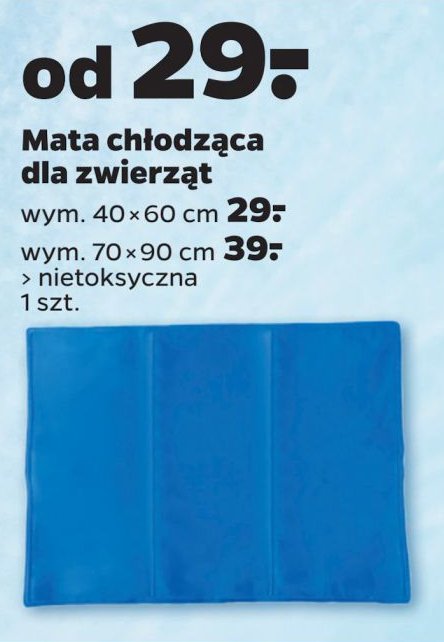 Mata chłodząca dla psa 70 x 90 cm promocja