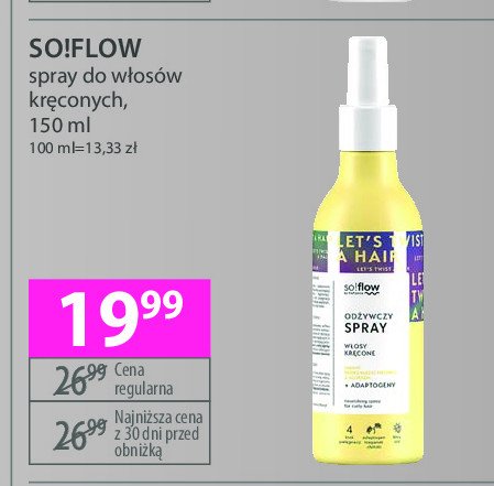 Spray do włosów kręconych So!flow Vis plantis promocja