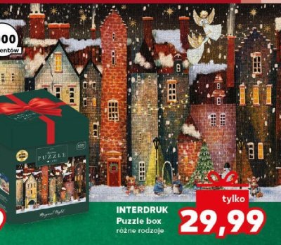Puzzle box różne rodzaje 1000 elementów promocja w Kaufland