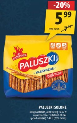 Paluszki solone Paluszki solone 300g promocja w Arhelan