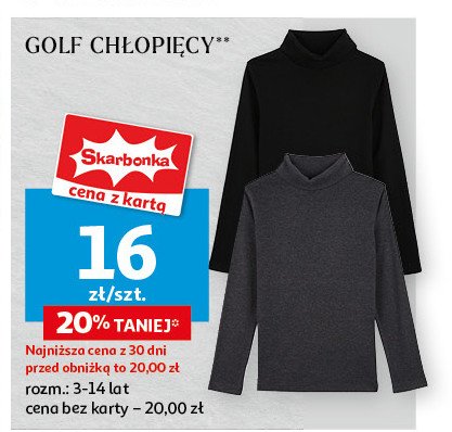 Golf chłopięcy Auchan inextenso promocja