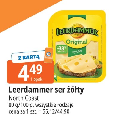 Ser żółty Leerdammer Original promocja w Leclerc