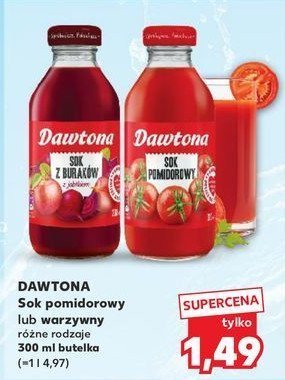 Sok z buraków z jabłkiem Dawtona promocja