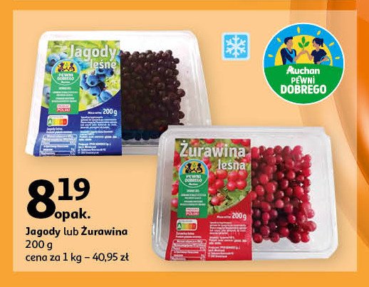 Żurawina leśna Auchan pewni dobrego promocja