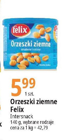 Orzeszki ziemne smażone i solone Felix promocja