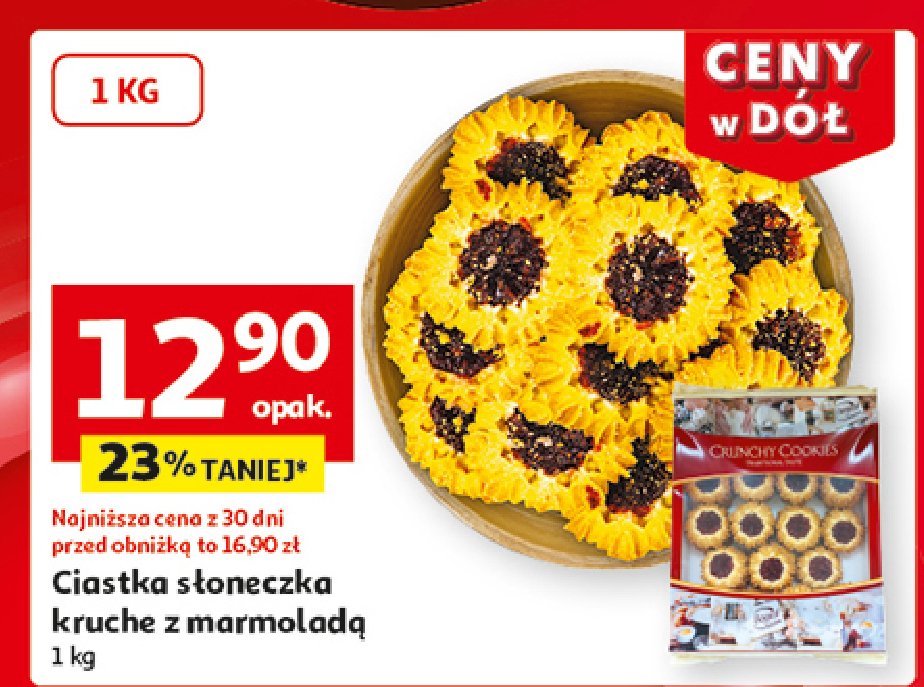 Ciastka s艂oneczka kruche z marmolad膮 promocja