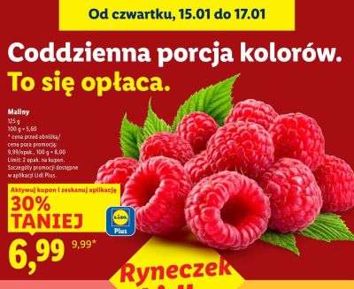 Maliny promocja w Lidl